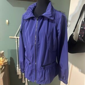 Chico's Zenergy Purple Windbreaker Jacket Sized Chico 0 Fits like M 🦄